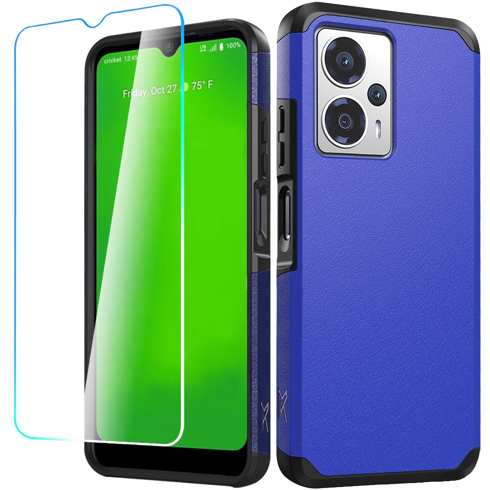For Cricket Outlast 5G (2024) Hybrid 2in1 TPU Rubber Screen Protector Case Cover - Picture 23 of 80