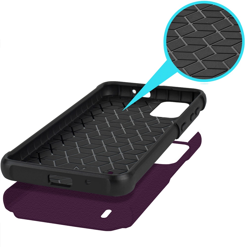 For Cricket Outlast 5G (2024) Hybrid 2in1 TPU Rubber Screen Protector Case Cover - Picture 51 of 80