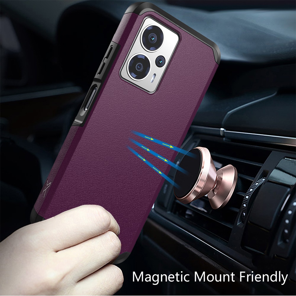 For Cricket Outlast 5G (2024) Hybrid 2in1 TPU Rubber Screen Protector Case Cover - Picture 49 of 80
