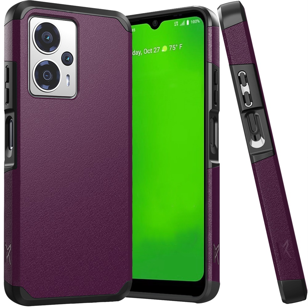 For Cricket Outlast 5G (2024) Hybrid 2in1 TPU Rubber Screen Protector Case Cover - Picture 48 of 80