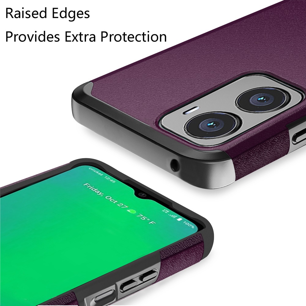 For Cricket Outlast 5G (2024) Hybrid 2in1 TPU Rubber Screen Protector Case Cover - Picture 50 of 80