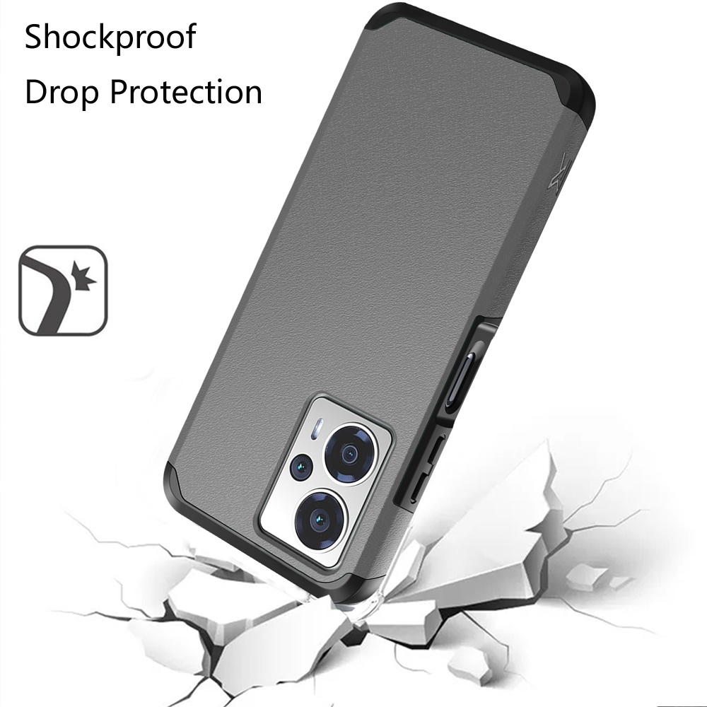 For Cricket Outlast 5G (2024) Hybrid 2in1 TPU Rubber Screen Protector Case Cover - Picture 35 of 80