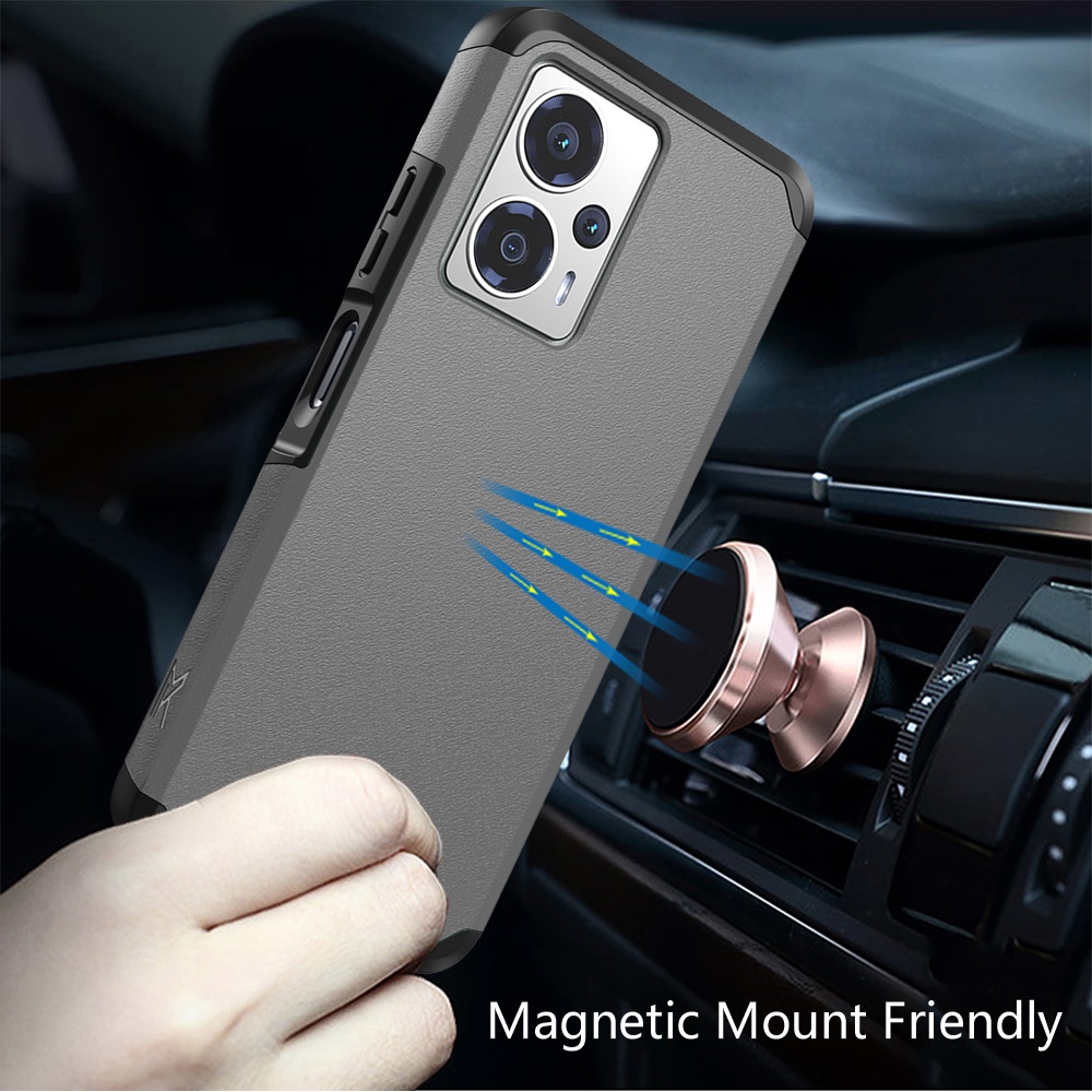 For Cricket Outlast 5G (2024) Hybrid 2in1 TPU Rubber Screen Protector Case Cover - Picture 38 of 80