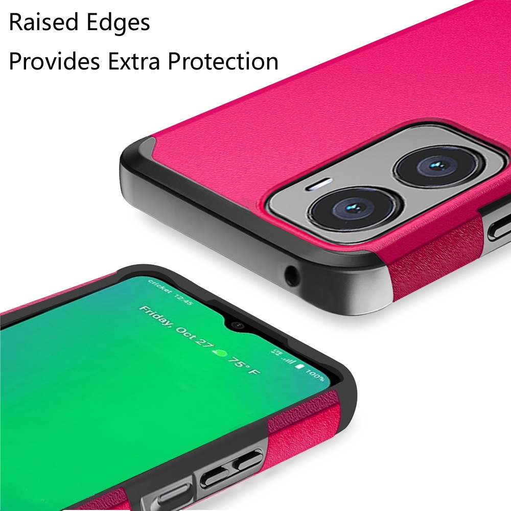 For Cricket Outlast 5G (2024) Hybrid 2in1 TPU Rubber Screen Protector Case Cover - Picture 62 of 80