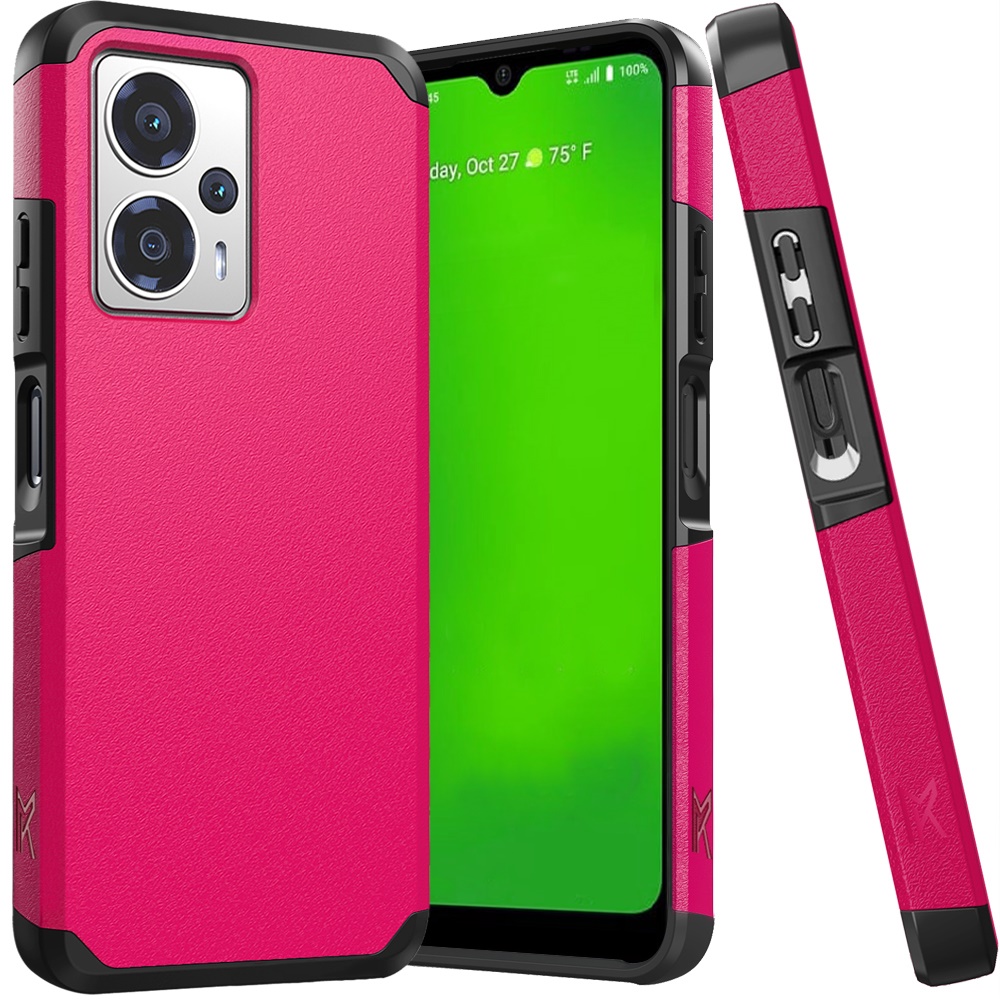 For Cricket Outlast 5G (2024) Hybrid 2in1 TPU Rubber Screen Protector Case Cover - Picture 60 of 80
