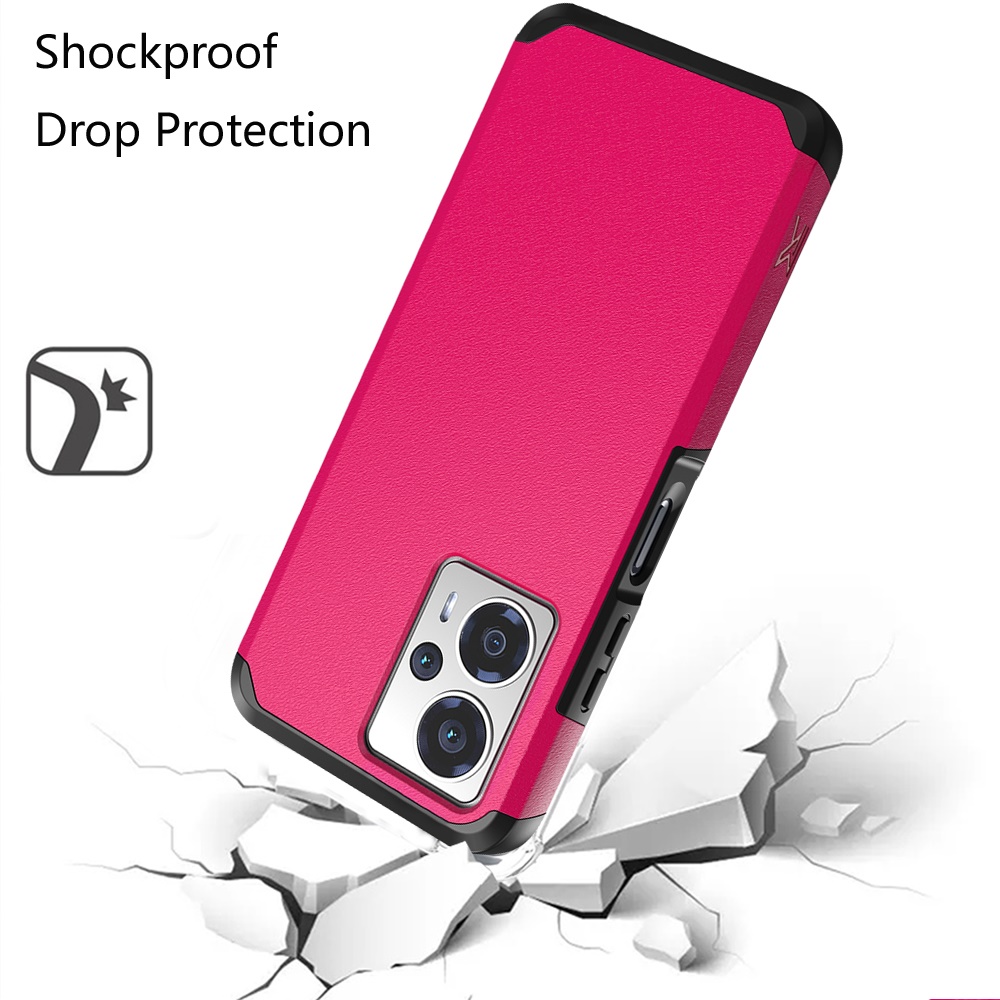 For Cricket Outlast 5G (2024) Hybrid 2in1 TPU Rubber Screen Protector Case Cover - Picture 58 of 80