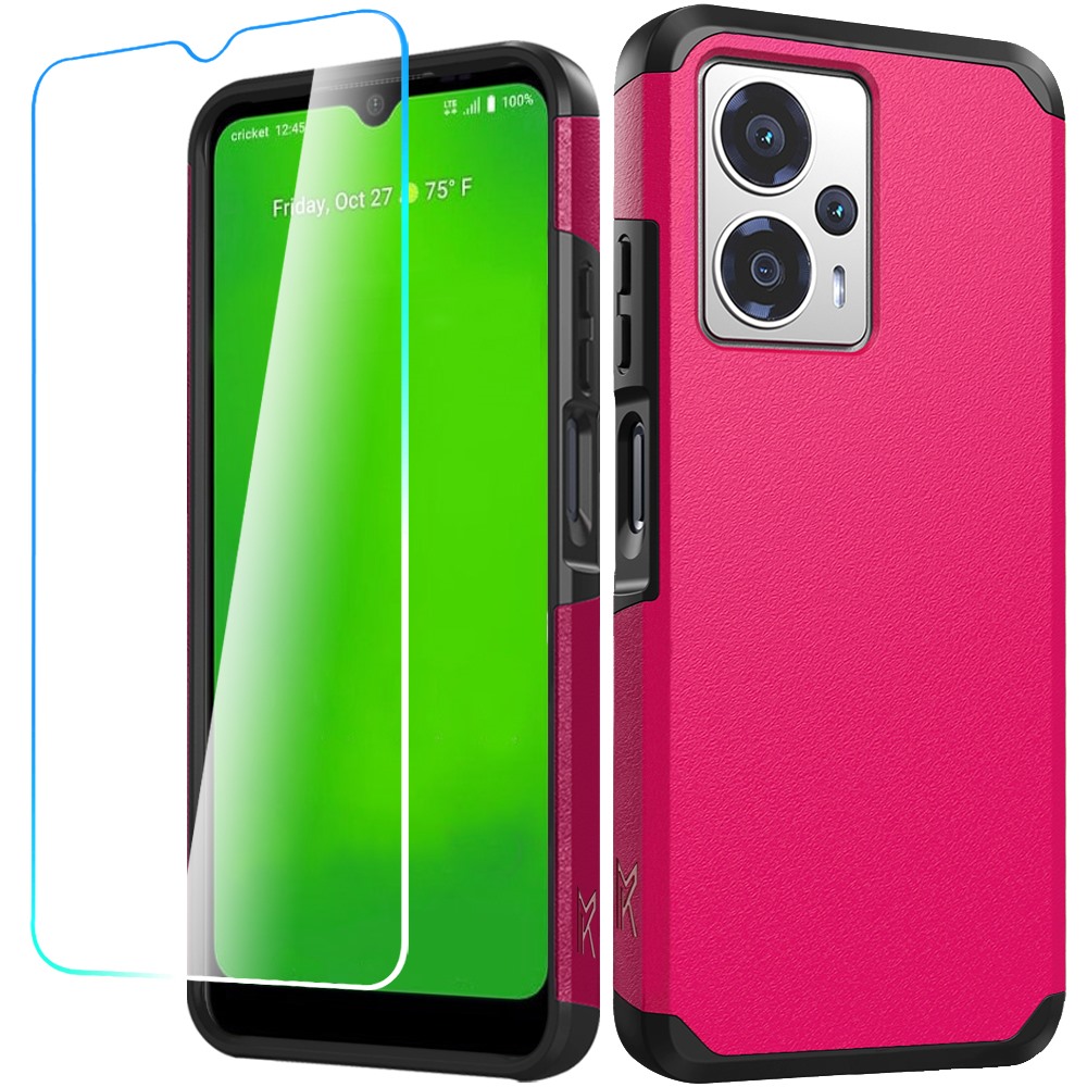 For Cricket Outlast 5G (2024) Hybrid 2in1 TPU Rubber Screen Protector Case Cover - Picture 57 of 80