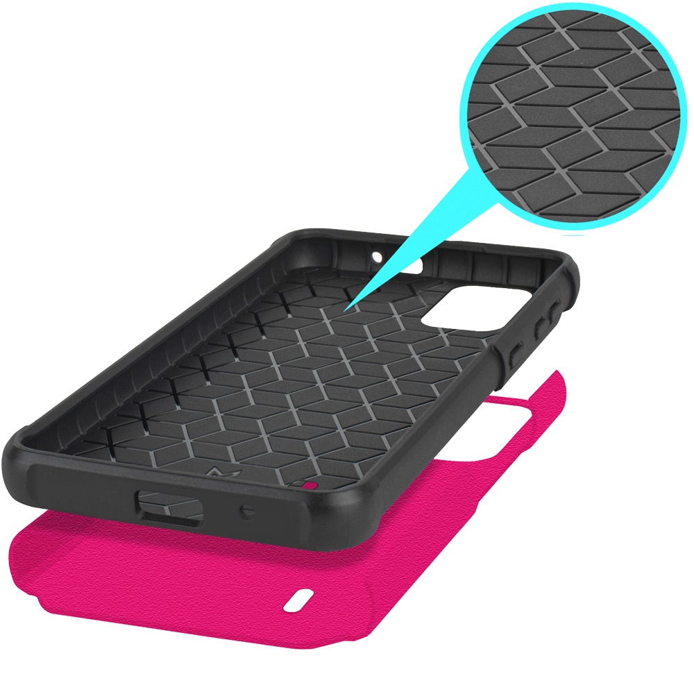 For Cricket Outlast 5G (2024) Hybrid 2in1 TPU Rubber Screen Protector Case Cover - Picture 63 of 80