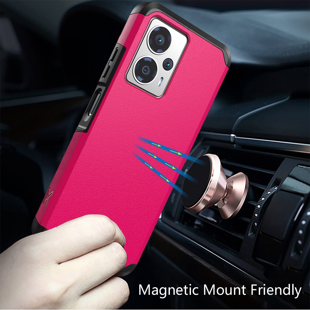For Cricket Outlast 5G (2024) Hybrid 2in1 TPU Rubber Screen Protector Case Cover - Picture 61 of 80