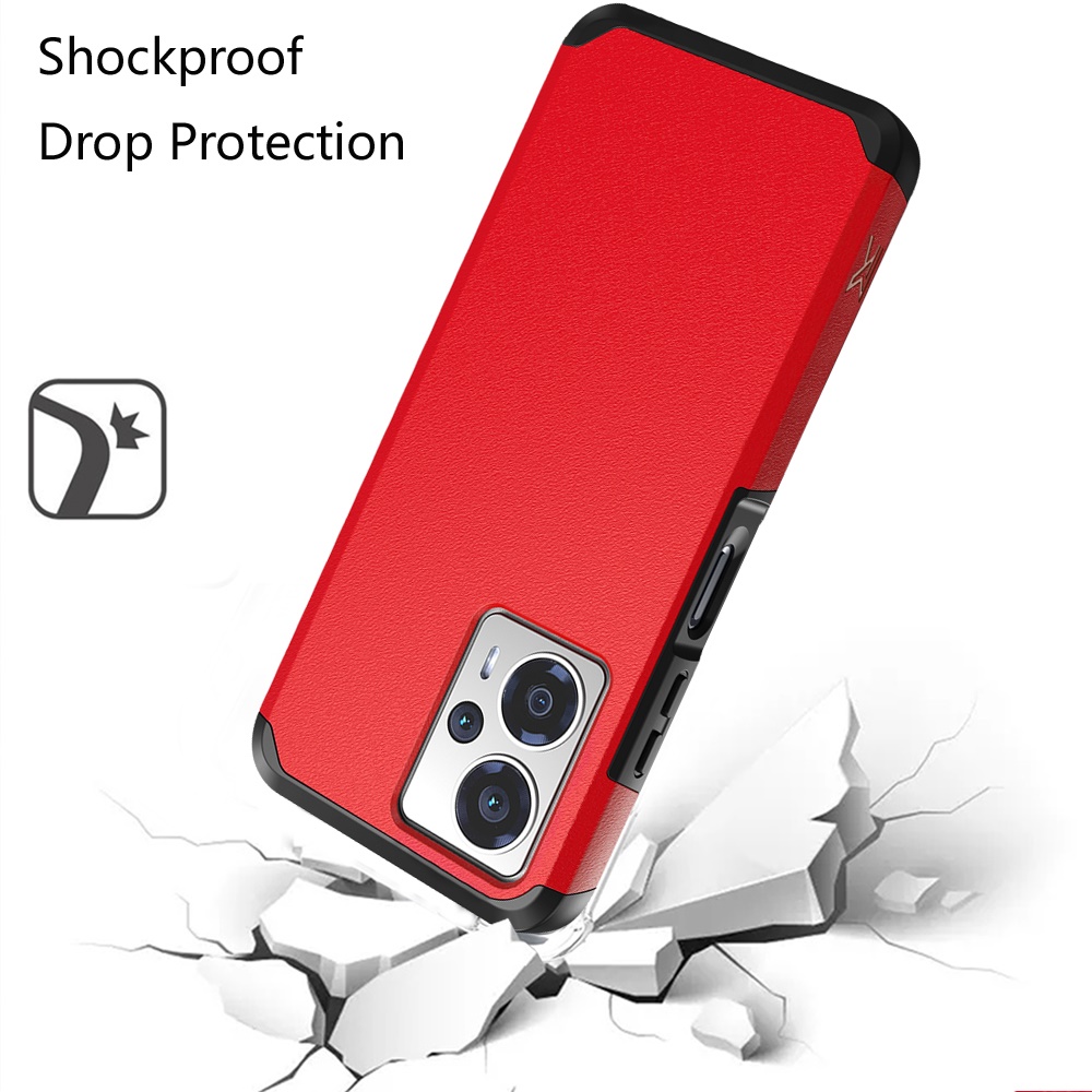 For Cricket Outlast 5G (2024) Hybrid 2in1 TPU Rubber Screen Protector Case Cover - Picture 70 of 80