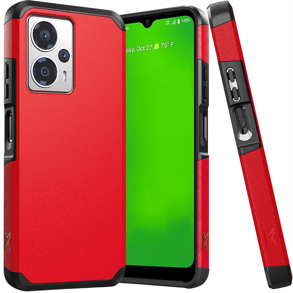 For Cricket Outlast 5G (2024) Hybrid 2in1 TPU Rubber Screen Protector Case Cover - Picture 72 of 80