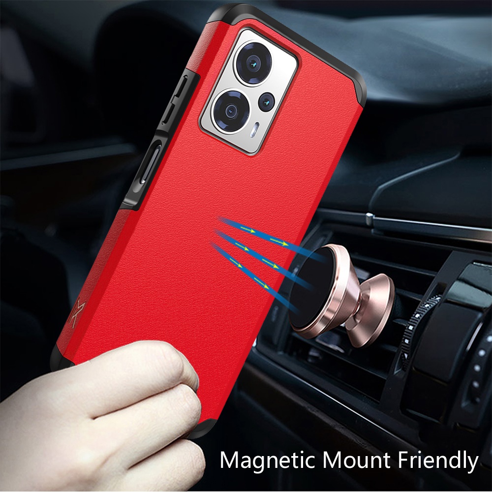 For Cricket Outlast 5G (2024) Hybrid 2in1 TPU Rubber Screen Protector Case Cover - Picture 73 of 80