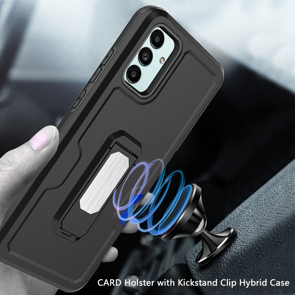 For Samsung Galaxy A04s /A04E Hybrid Card Slot, Holster, Kickstand Case Cover - Bild 3 von 10
