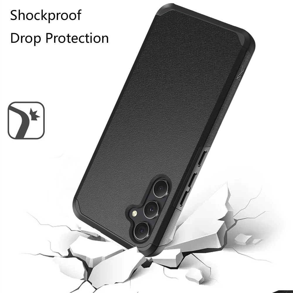 Funda protectora de goma híbrida de doble capa con absorción de impactos para Samsung Galaxy A15 5G - Imagen 58 de 74