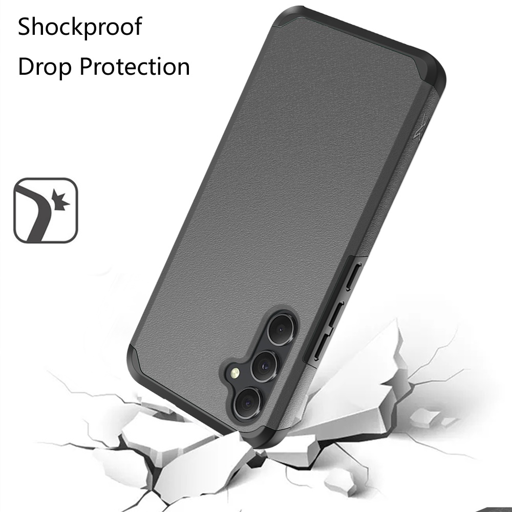 Funda protectora de goma híbrida de doble capa con absorción de impactos para Samsung Galaxy A15 5G - Imagen 67 de 74