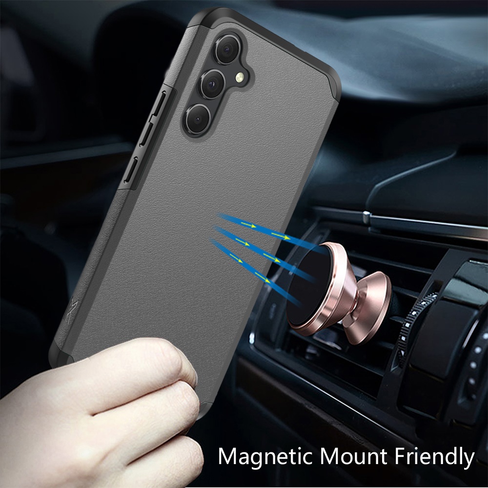 Funda protectora de goma híbrida de doble capa con absorción de impactos para Samsung Galaxy A15 5G - Imagen 68 de 74