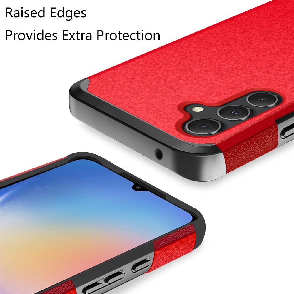 Funda protectora de goma híbrida de doble capa con absorción de impactos para Samsung Galaxy A15 5G - Imagen 26 de 74