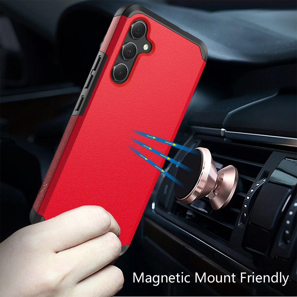 Funda protectora de goma híbrida de doble capa con absorción de impactos para Samsung Galaxy A15 5G - Imagen 25 de 74