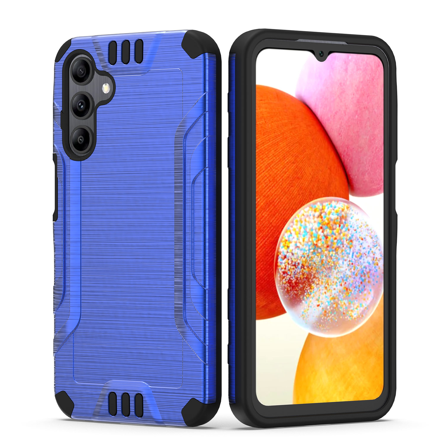 For Samsung Galaxy A15 5G Hybrid Dual Layer Slim Brush Texture TPU Case Cover - 第 21/83 張圖片