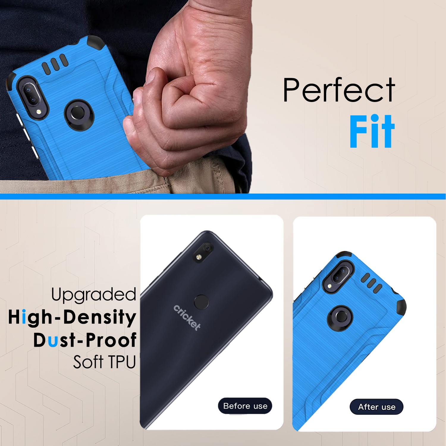 For Samsung Galaxy A15 5G Hybrid Dual Layer Slim Brush Texture TPU Case Cover - 第 29/83 張圖片