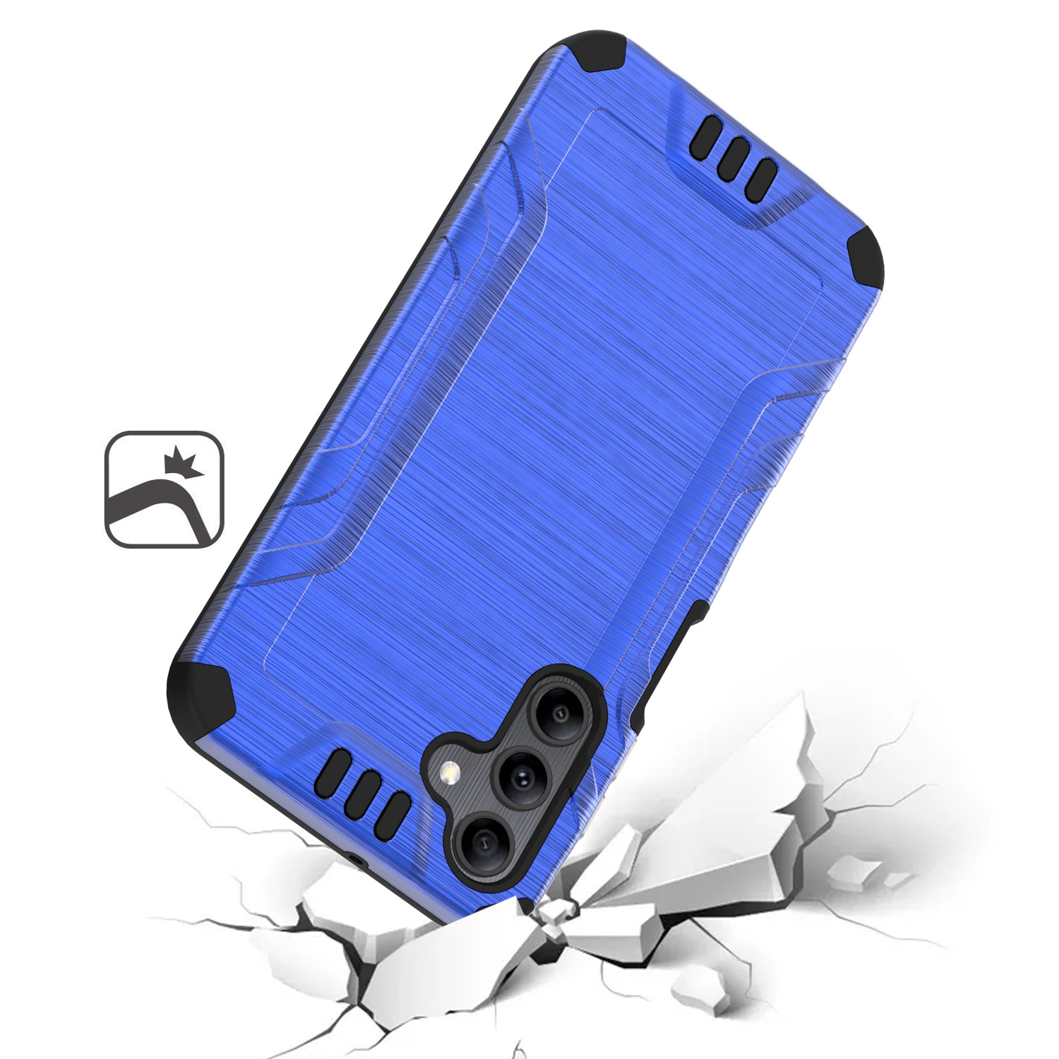 For Samsung Galaxy A15 5G Hybrid Dual Layer Slim Brush Texture TPU Case Cover - 第 23/83 張圖片