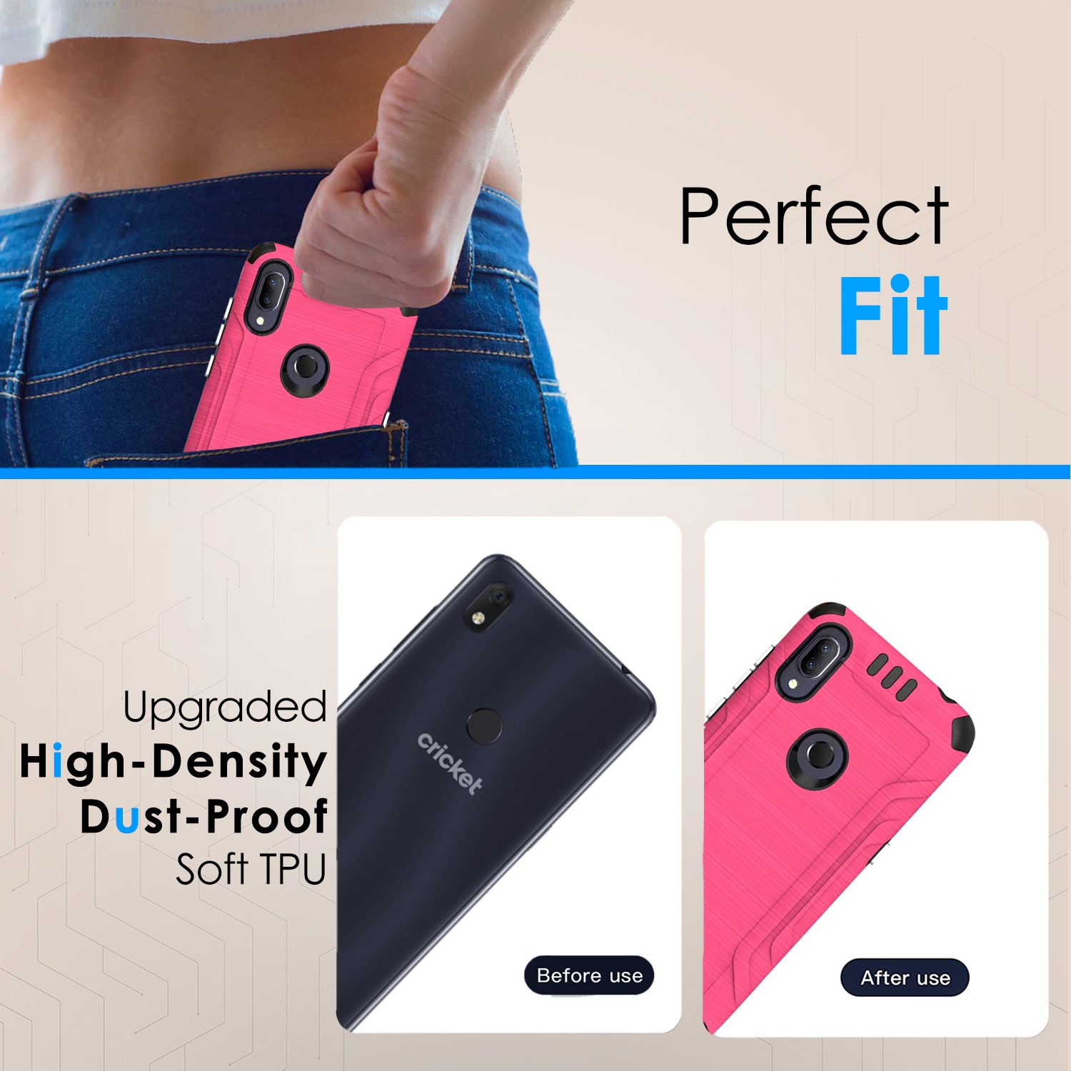 For Samsung Galaxy A15 5G Hybrid Dual Layer Slim Brush Texture TPU Case Cover - 第 55/83 張圖片