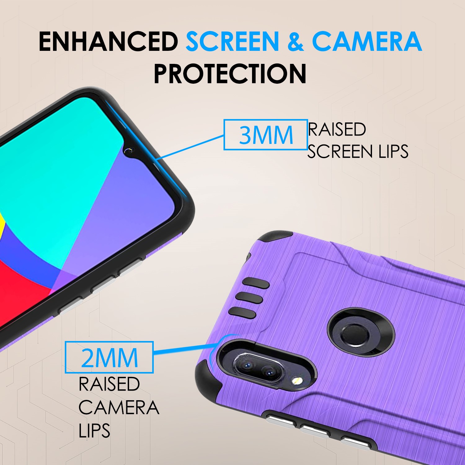 For Samsung Galaxy A15 5G Hybrid Dual Layer Slim Brush Texture TPU Case Cover - 第 83/83 張圖片