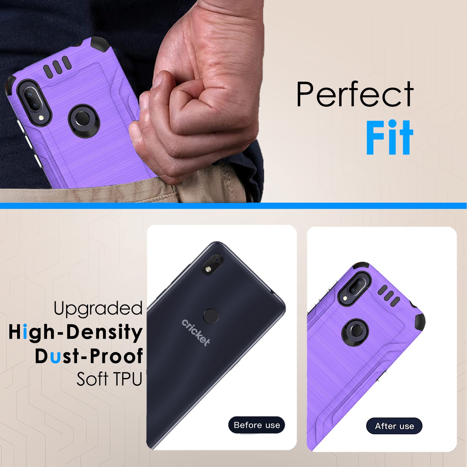 For Samsung Galaxy A15 5G Hybrid Dual Layer Slim Brush Texture TPU Case Cover - 第 82/83 張圖片
