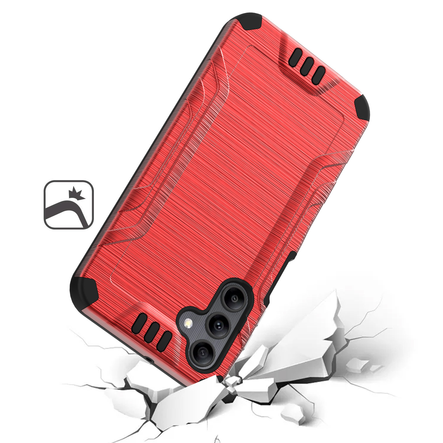 For Samsung Galaxy A15 5G Hybrid Dual Layer Slim Brush Texture TPU Case Cover - 第 41/83 張圖片