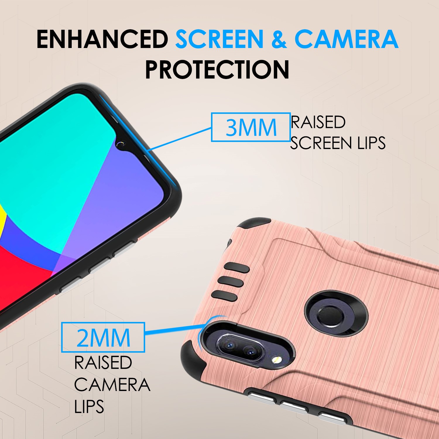 For Samsung Galaxy A15 5G Hybrid Dual Layer Slim Brush Texture TPU Case Cover - 第 73/83 張圖片