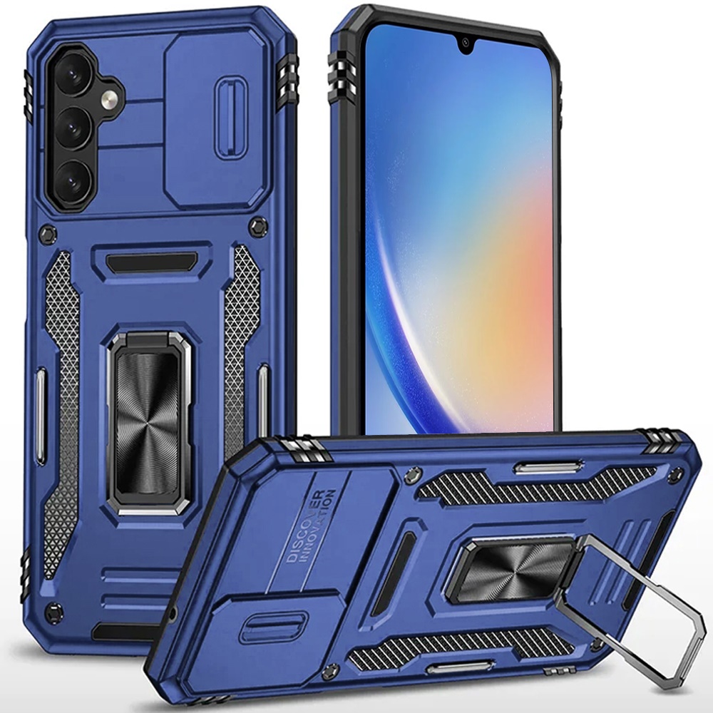 For Samsung Galaxy A15 5G Hybrid with Ring Stand Shockproof & Camera Case Cover - Picture 20 of 37