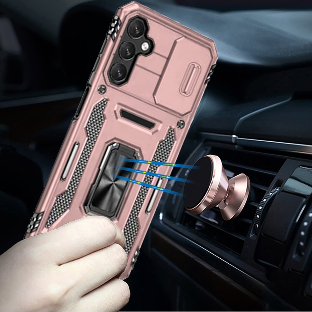 For Samsung Galaxy A15 5G Hybrid with Ring Stand Shockproof & Camera Case Cover - Picture 34 of 37