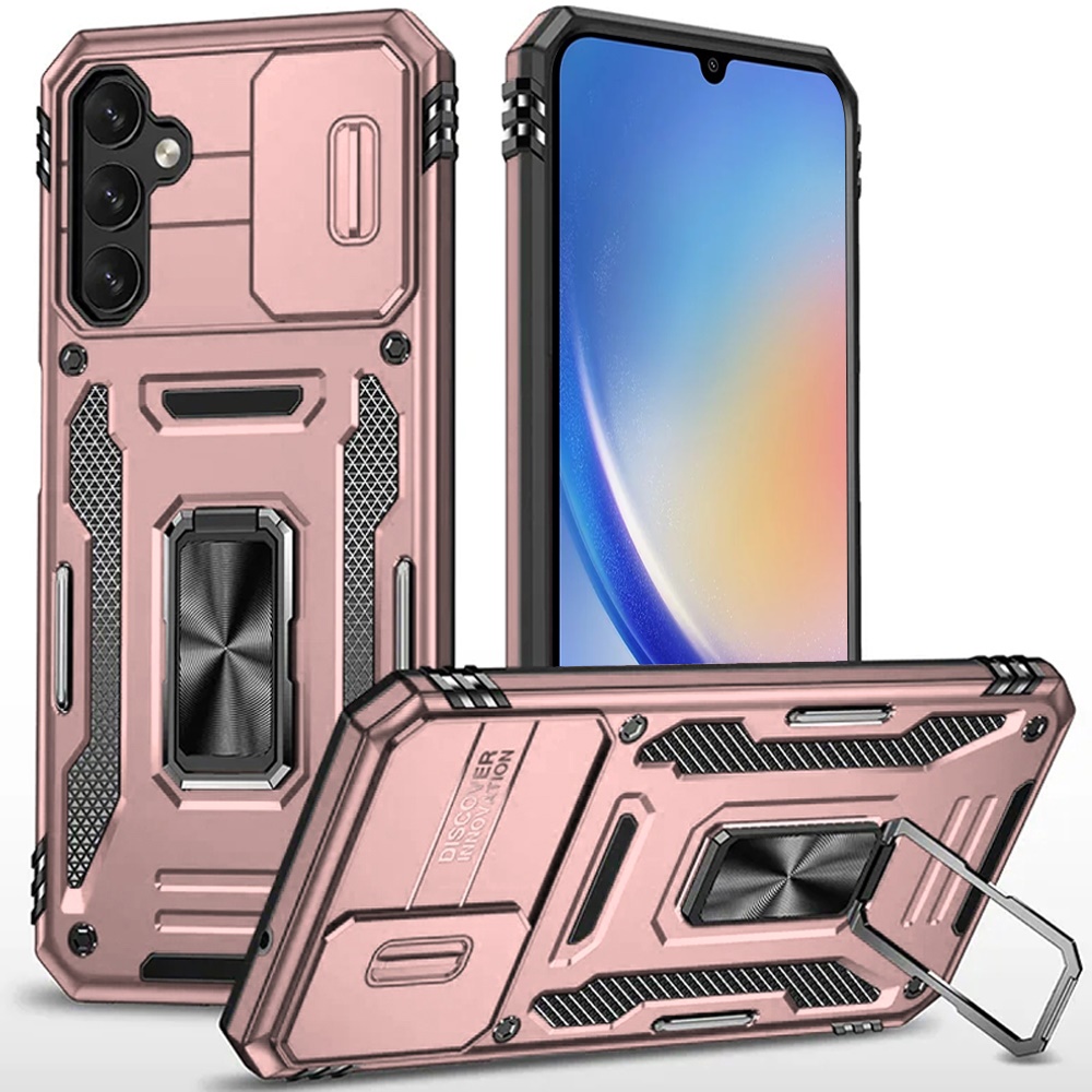 For Samsung Galaxy A15 5G Hybrid with Ring Stand Shockproof & Camera Case Cover - Picture 32 of 37