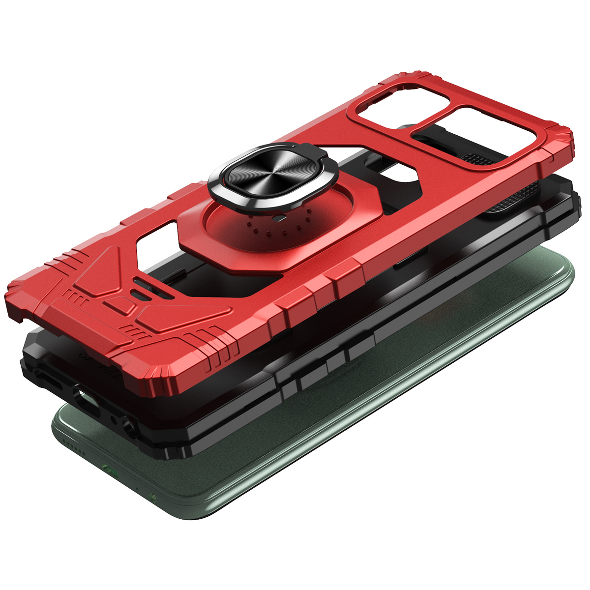 For Samsung Galaxy A23 5G Hybrid Dual Layer with Ring Stand Holder Case Cover - Picture 26 of 36
