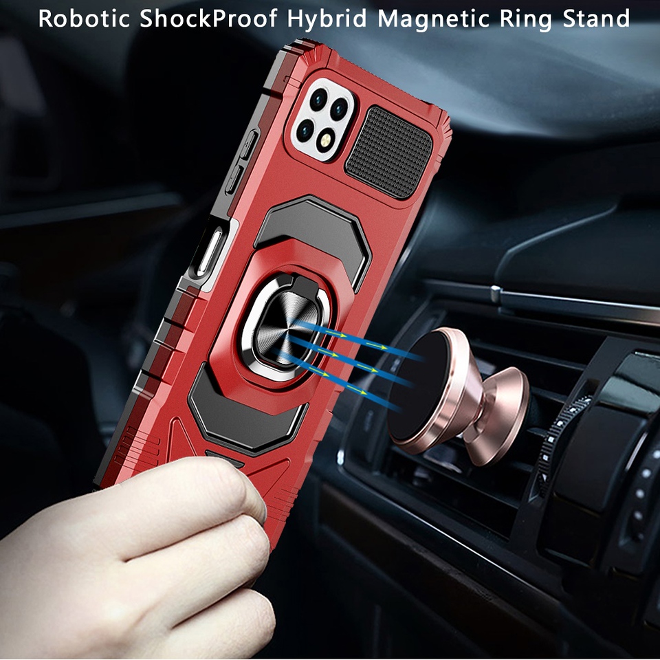 For Samsung Galaxy A23 5G Hybrid Dual Layer with Ring Stand Holder Case Cover - Picture 28 of 36