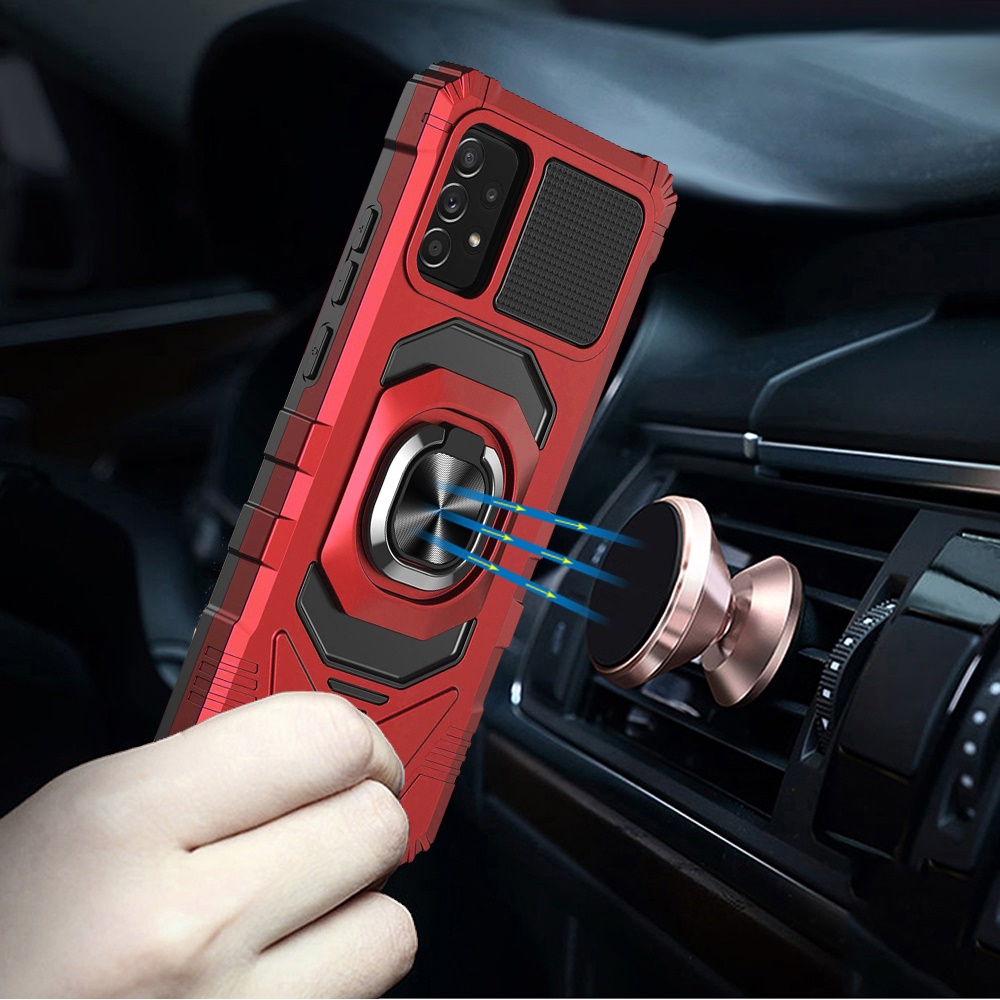 For Samsung Galaxy A23 5G Hybrid Dual Layer with Ring Stand Holder Case Cover - Picture 25 of 36
