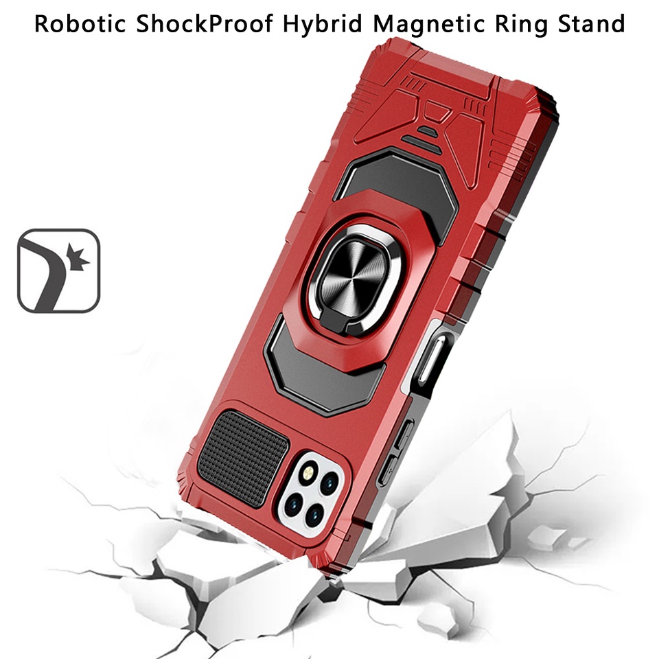 For Samsung Galaxy A23 5G Hybrid Dual Layer with Ring Stand Holder Case Cover - Picture 29 of 36