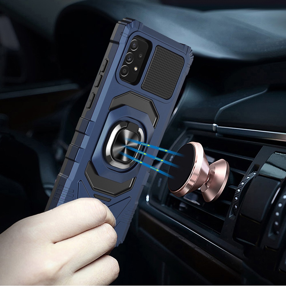 For Samsung Galaxy A23 5G Hybrid Dual Layer with Ring Stand Holder Case Cover - Picture 18 of 36