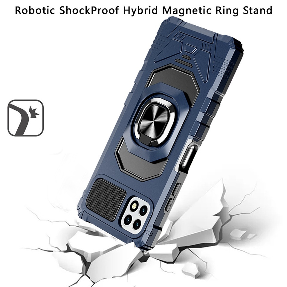 For Samsung Galaxy A23 5G Hybrid Dual Layer with Ring Stand Holder Case Cover - Picture 22 of 36