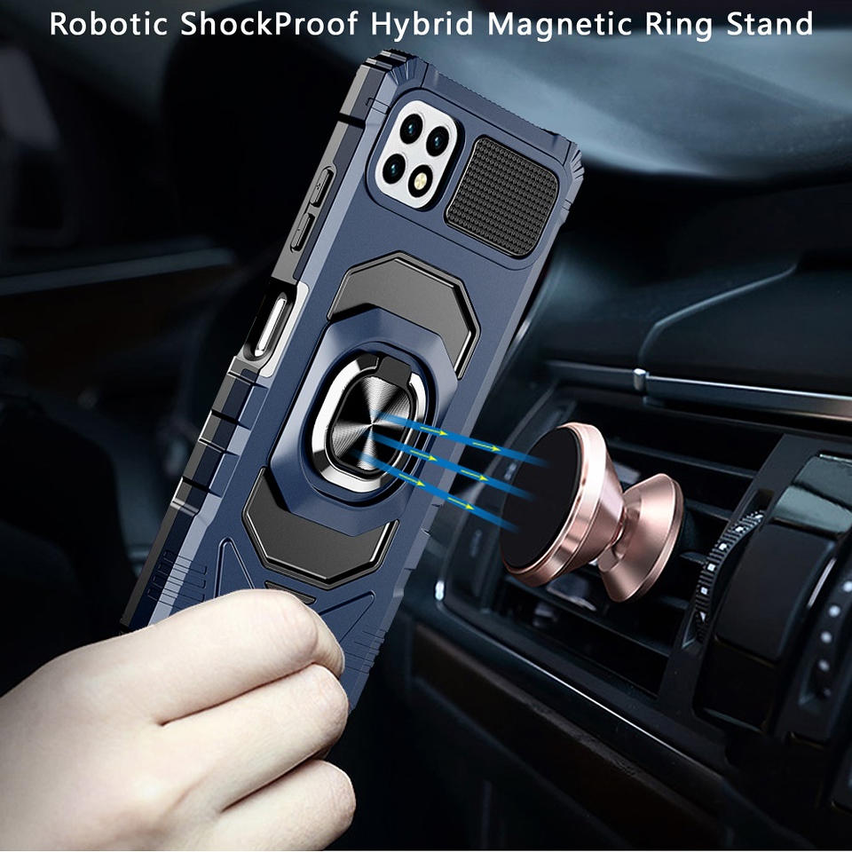 For Samsung Galaxy A23 5G Hybrid Dual Layer with Ring Stand Holder Case Cover - Picture 21 of 36