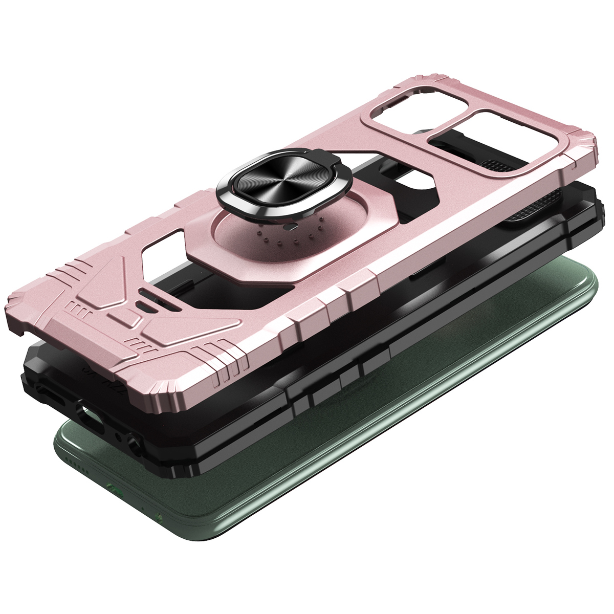 For Samsung Galaxy A23 5G Hybrid Dual Layer with Ring Stand Holder Case Cover - Picture 33 of 36