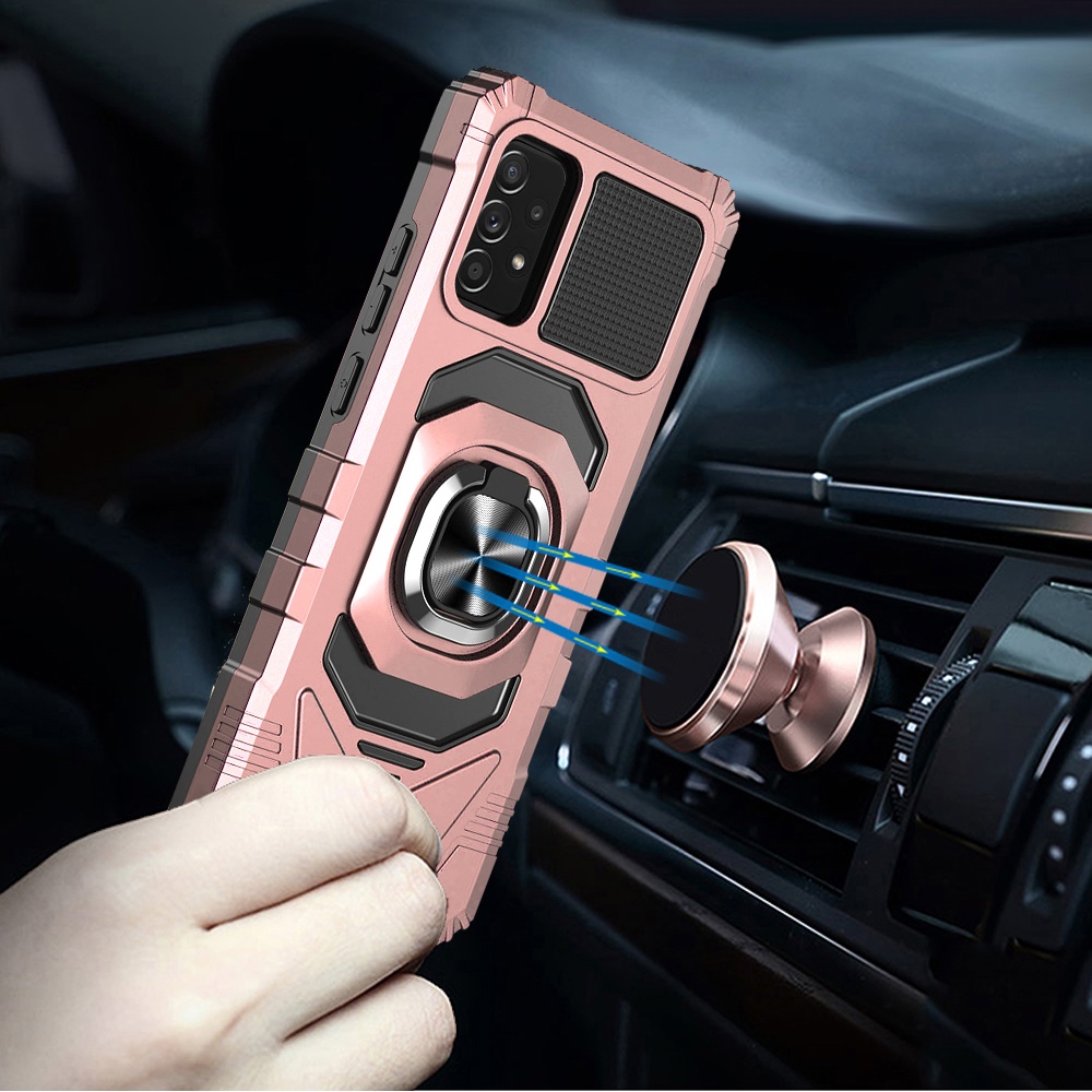 For Samsung Galaxy A23 5G Hybrid Dual Layer with Ring Stand Holder Case Cover - Picture 32 of 36