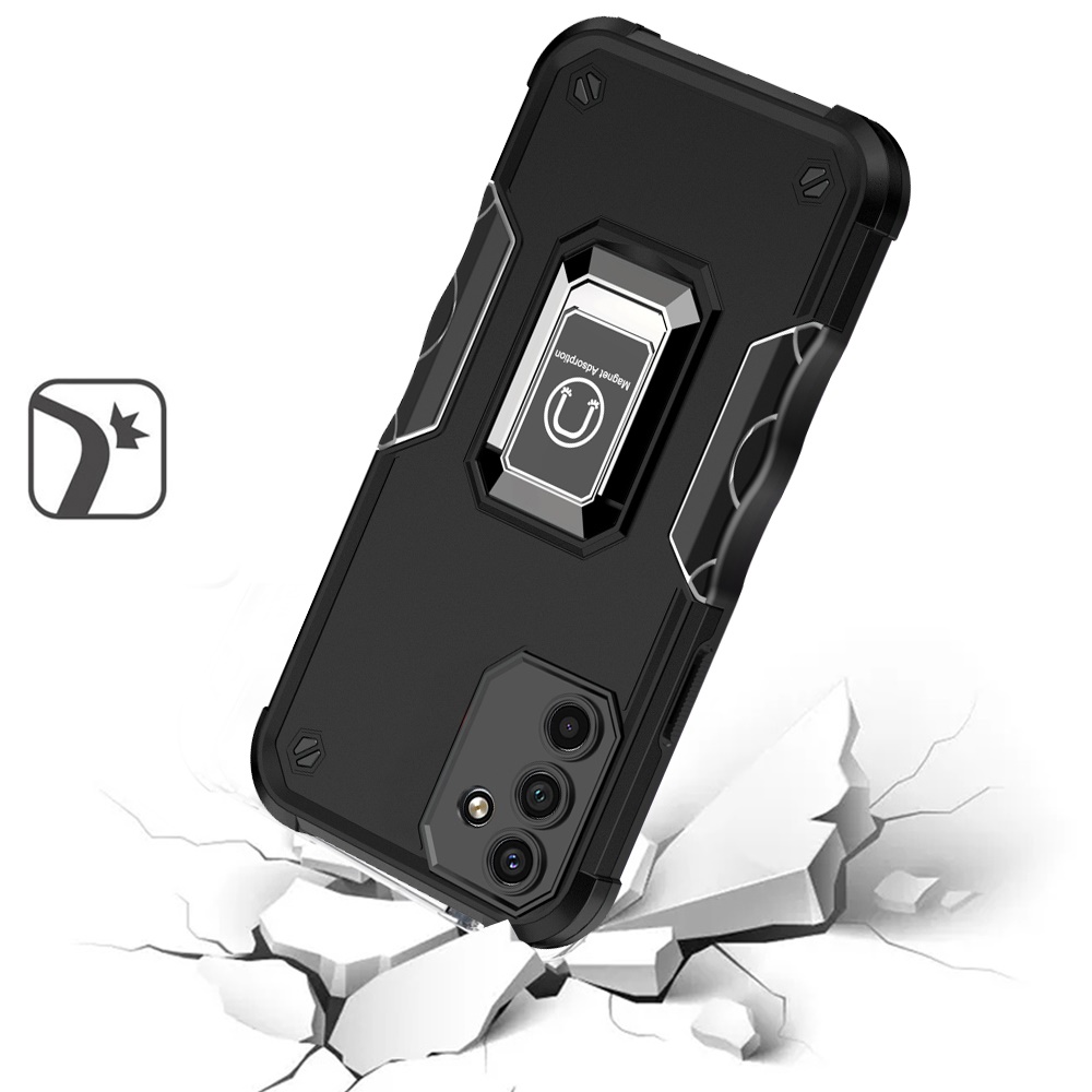 For Samsung Galaxy A25 5G Hybrid Magnetic Ring Holder Stand Rugged Case Cover - Picture 9 of 43