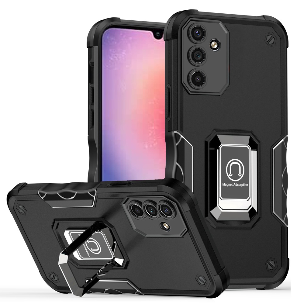 For Samsung Galaxy A25 5G Hybrid Magnetic Ring Holder Stand Rugged Case Cover - Picture 10 of 43