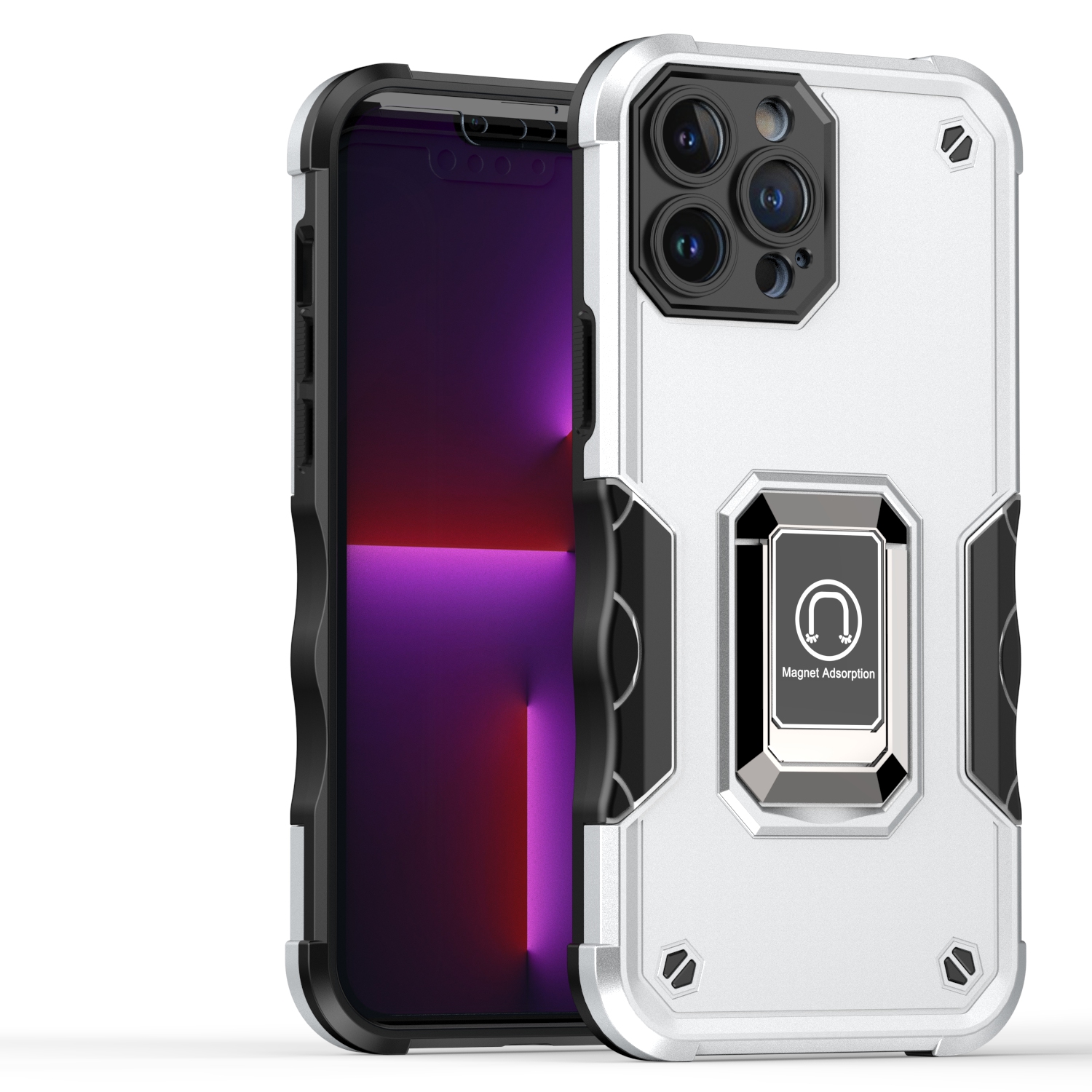 For Samsung Galaxy A25 5G Hybrid Magnetic Ring Holder Stand Rugged Case Cover - Picture 40 of 43