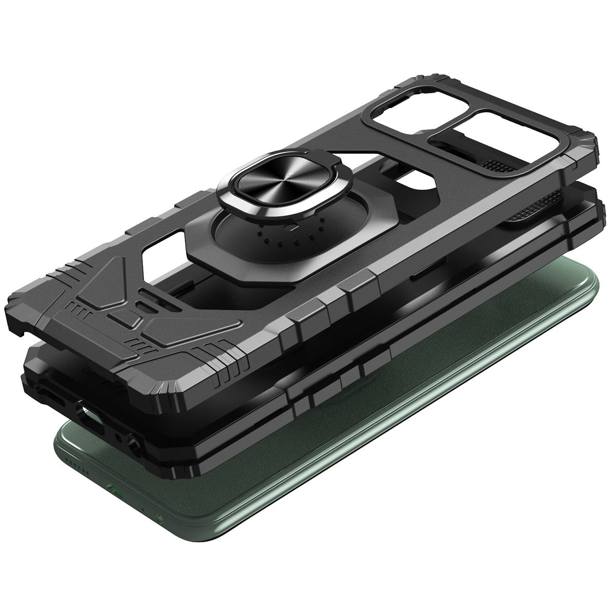 For Samsung Galaxy A26 Hybrid Dual Layer 360° Ring Stand TPU Rugged Case Cover - Imagen 14 de 74