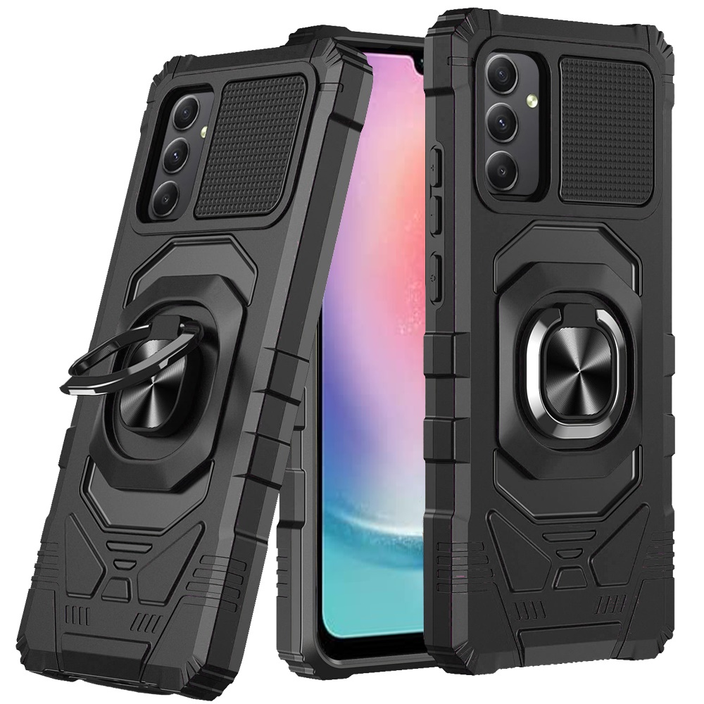 For Samsung Galaxy A26 Hybrid Dual Layer 360° Ring Stand TPU Rugged Case Cover - Imagen 10 de 74