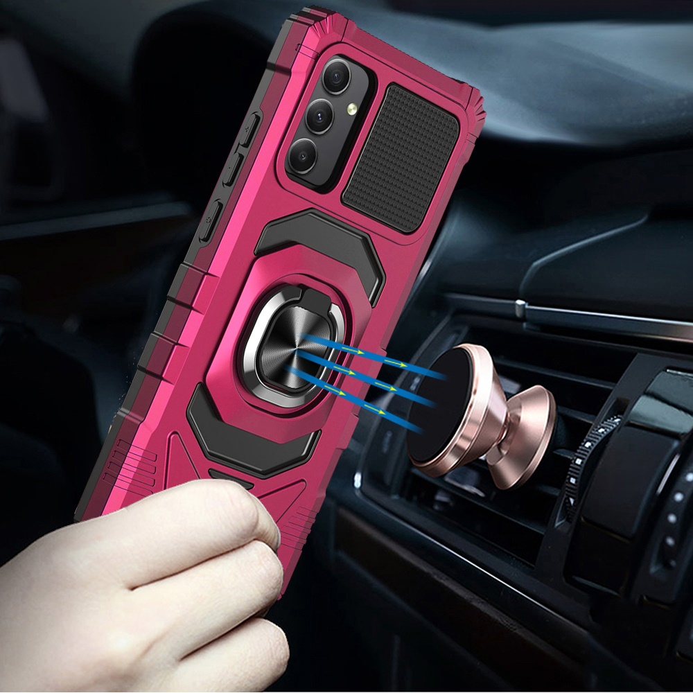 For Samsung Galaxy A26 Hybrid Dual Layer 360° Ring Stand TPU Rugged Case Cover - Imagen 71 de 74