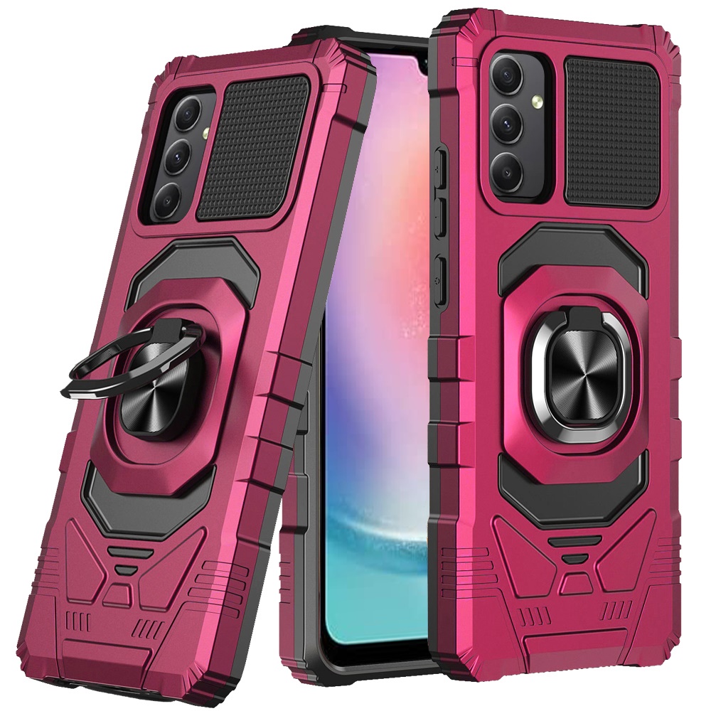 For Samsung Galaxy A26 Hybrid Dual Layer 360° Ring Stand TPU Rugged Case Cover - Imagen 70 de 74