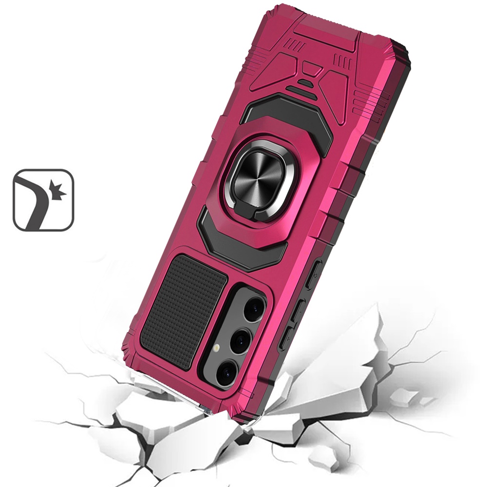 For Samsung Galaxy A26 Hybrid Dual Layer 360° Ring Stand TPU Rugged Case Cover - Imagen 72 de 74